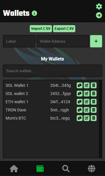 Blockbird Wallet Manager